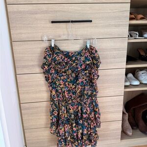 Misa Los Angeles Floral Long Sleeve Dress - Multicolor